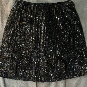 Black sequence skirt!